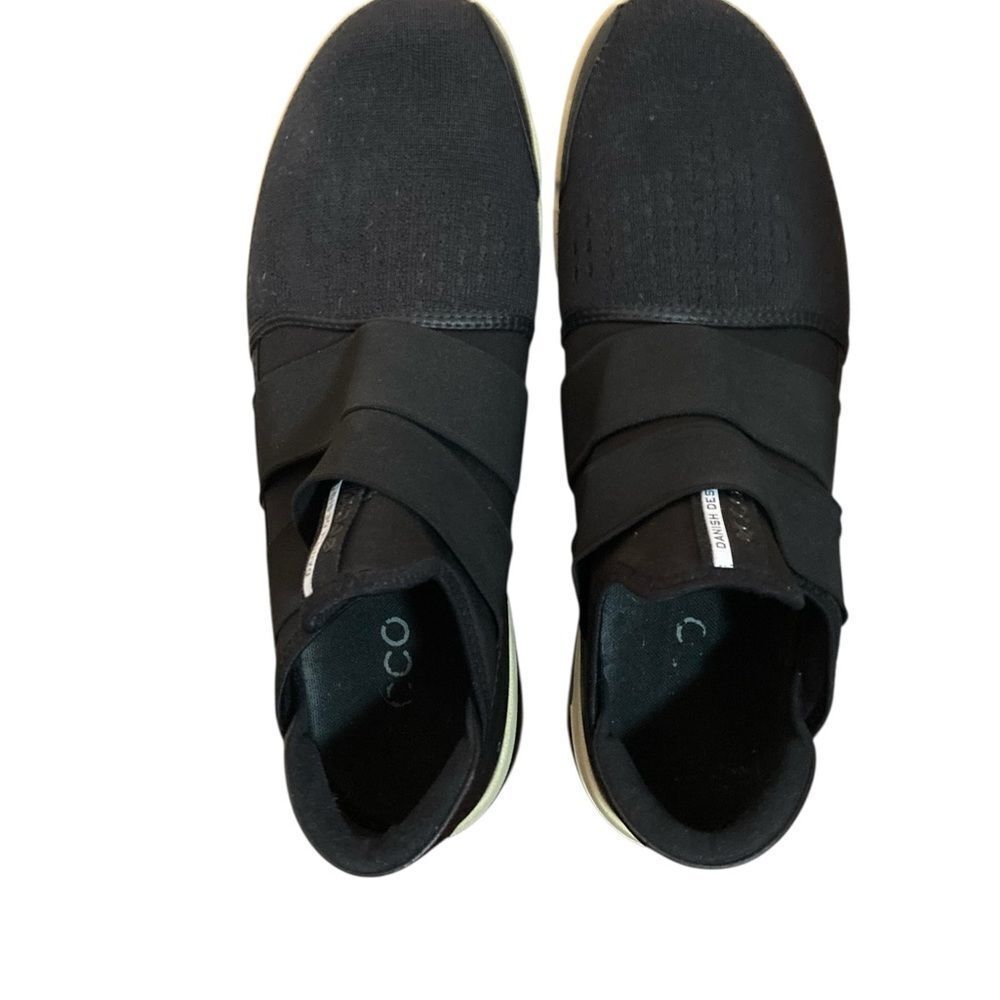 Ecco Shoes Men's Size 14 Black Slip-On Sneakers - Picture 9 of 13